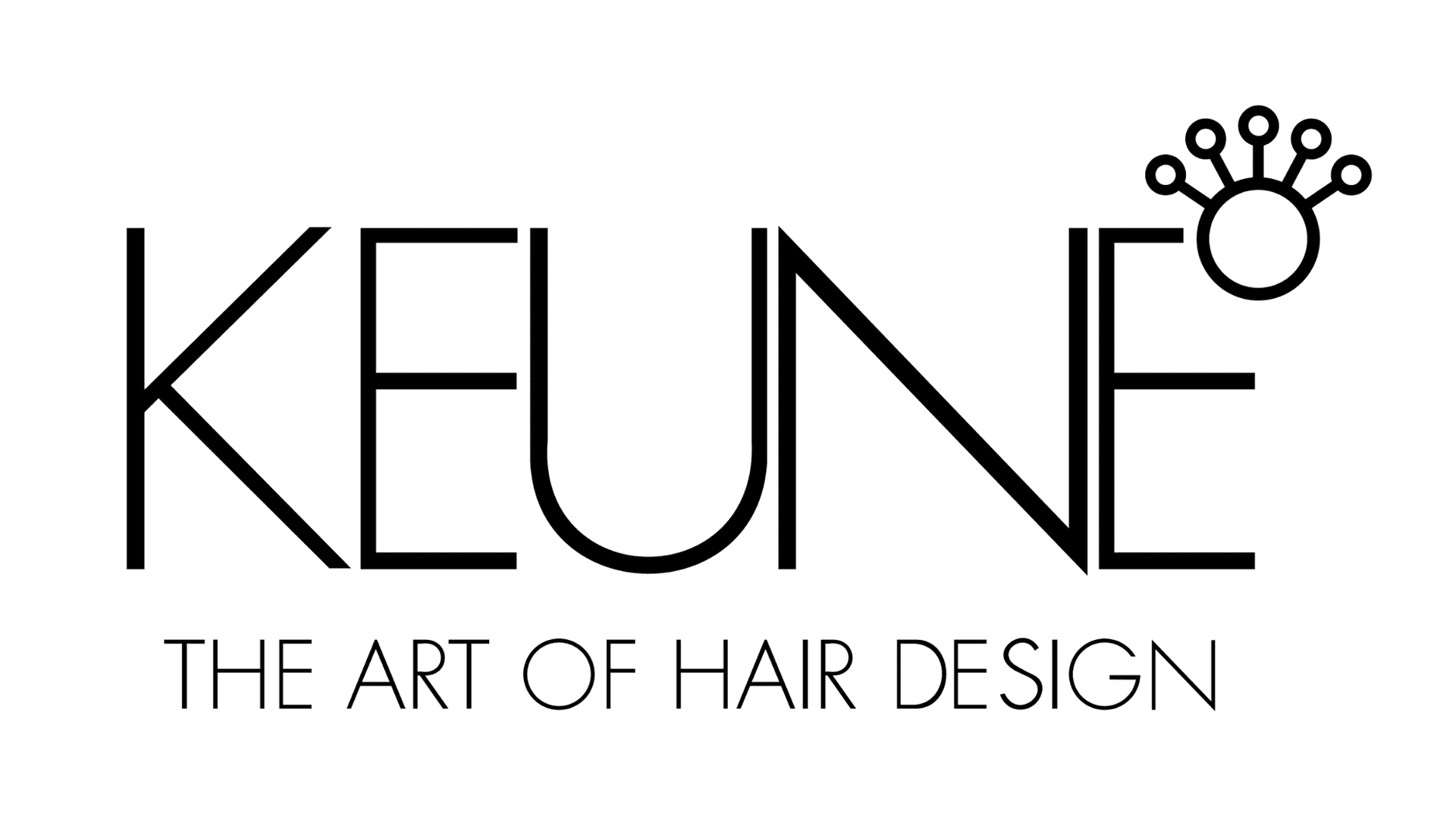 Keune logo with text: "The Art of Hair Design.